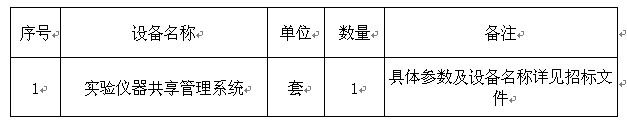 太阳成集团官方网站2017年一流学科实验仪器共享管理系统采购项目招标公告